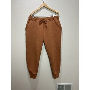 Girlfriend Collective Women's 50/50 Cotton Terracotta Rust Orange Tapered Sz 7